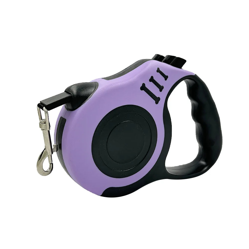 Retractable Dog Leash, 3M/5M Extendable Walking Lead for Small & Large Dogs with One-Button Brake & Lock, Strong Nylon Tape